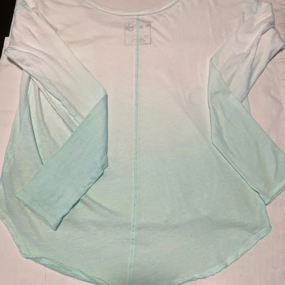 We The Free long sleeve minty bayalage T-shirt - Picture 4 of 9